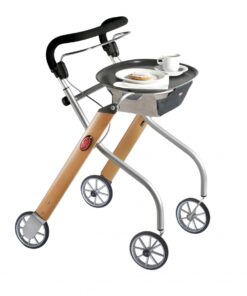 Able2 Let's Go Indoor rollator - beech-silver (1)