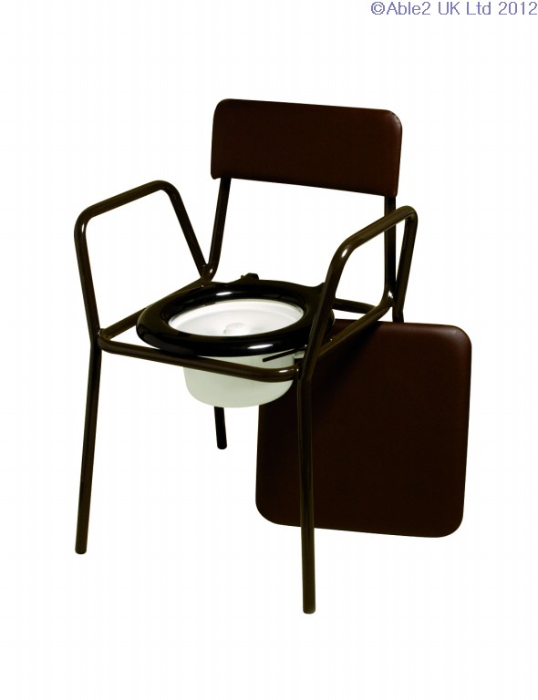 Compact Commode Chair - adjustable height