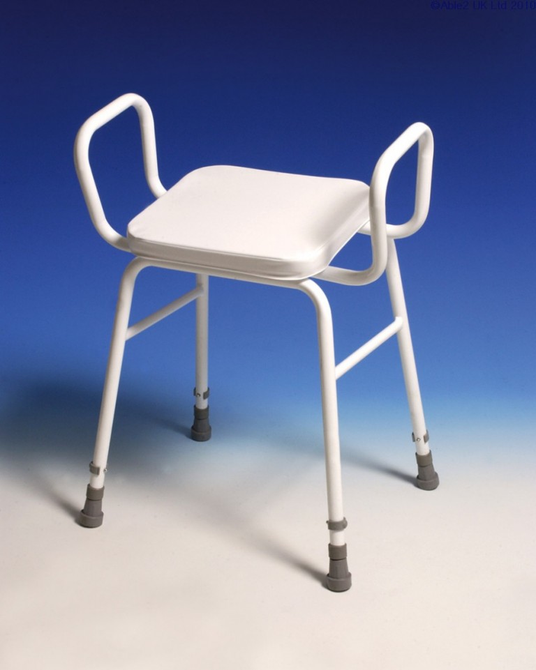 Perching Stool adj height with arms Please contact us for price and