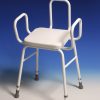 Perching Stool - adj height with arms and back