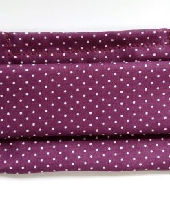 Polka Dot Double Layered 100% Cotton Surgical Style Pleated Reusable Face Masks – Available in Packs of 5 or 10 - Image 4