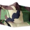 Camo Print Double Layered Surgical Style Pleated Reusable Polycotton Face Masks – Available in Packs of 5 or 10