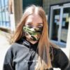 Camo Print Double Layered Surgical Style Pleated Reusable Polycotton Face Masks – Available in Packs of 5 or 10  2