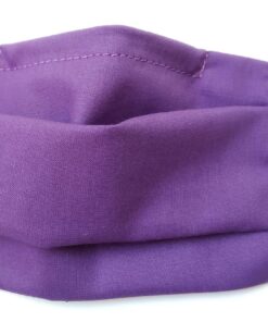 Plain Colours Double Layered 100% Cotton Surgical Style Pleated Reusable Face Masks – Available in Packs of 5 or 10