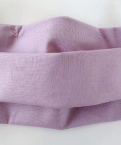 Plain Colours Double Layered 100% Cotton Surgical Style Pleated Reusable Face Masks – Available in Packs of 5 or 10
