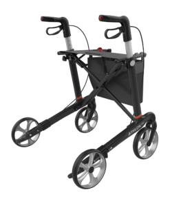 ATHLON HD - XL-Carbon Ultralight Rollator, Large 62, Black, TPE Wheels (3)