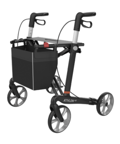 ATHLON HD - XL-Carbon Ultralight Rollator, Large 62, Black, TPE Wheels (5)
