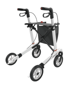 ATHLON SL - Carbon Ultralight Rollator, Large 62, White, SOFT Wheels (3)