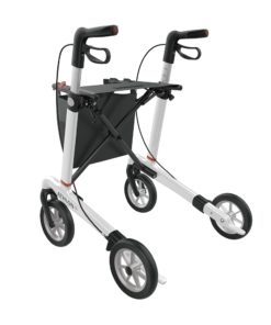 ATHLON SL - Carbon Ultralight Rollator, Large 62, White, SOFT Wheels (4)