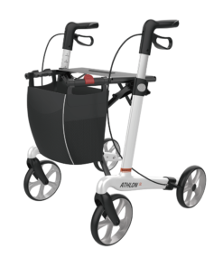 ATHLON SL - Carbon Ultralight Rollator, Large 62, White, TPE Wheels (6)