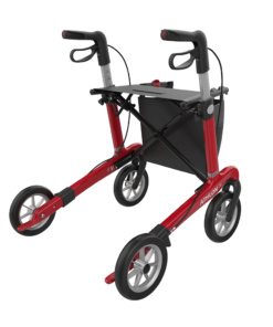 ATHLON SL - Carbon Ultralight Rollator, Medium 55, Red, SOFT Wheels (3)