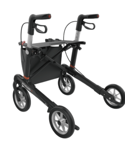ATHLON SL - Carbon Ultralight Rollator, Small 50, Black, SOFT Wheels (4)