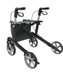 ATHLON SL - Carbon Ultralight Rollator, Small 50, Black, TPE Wheels (4)