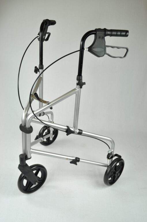 Able2 Compact Aluminium Tri Wheel Walker - silver (2)