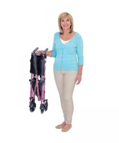 Able2 EZ Fold-N-Go Rollator - pink (3)