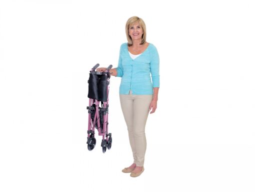 Able2 EZ Fold-N-Go Rollator - pink (3)