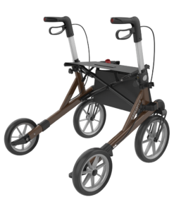 EXPLORER - Outdoor Rollator, Medium 53, Brown, SOFT Wheels (3)