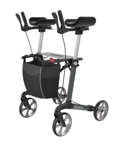 NAVIGATOR I - Fixed forearm supports, Indoor Arthritis Rollator, Large 62, Grey, TPE Wheels (5)