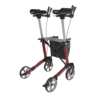 NAVIGATOR I – Fixed forearm supports, Indoor Arthritis Rollator, Large 62, Red, TPE Wheels (3)