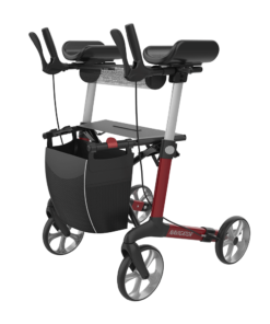 NAVIGATOR I - Fixed forearm supports, Indoor Arthritis Rollator, Medium 55, Red, TPE Wheels - Please contact us for price, colours & availability - Image 5