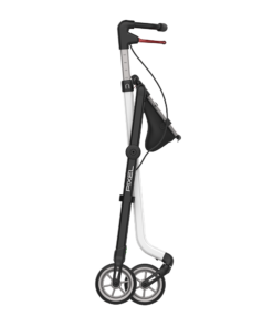 PIXEL - Indoor Rollator, Large , Whiteblack, TPE Wheels (6)