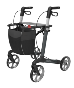 ROUTER Aluminium Rollator, Large 62, Grey, TPE Wheels (5)