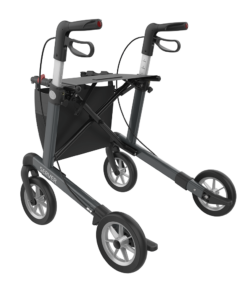 SERVER - Aluminium Leichtgewicht Rollator, Medium 55, Grey, SOFT Wheels (4)