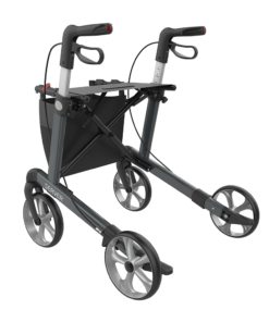 SERVER - Aluminium Leichtgewicht Rollator, Medium 55, Grey, TPE Wheels (4)