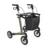 SERVER - Aluminium Lightweight Rollator, Large 62, Champagne, SOFT Wheels (1)