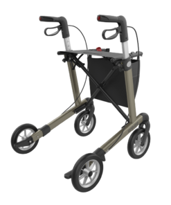 SERVER - Aluminium Lightweight Rollator, Large 62, Champagne, SOFT Wheels (3)