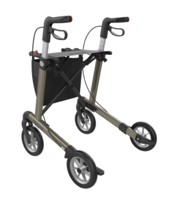 SERVER - Aluminium Lightweight Rollator, Large 62, Champagne, SOFT Wheels (4)