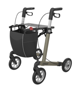 SERVER - Aluminium Lightweight Rollator, Large 62, Champagne, SOFT Wheels (6)