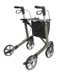 SERVER - Aluminium Lightweight Rollator, Large 62, Champagne, TPE Wheels (3)