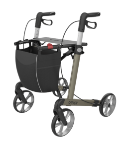 SERVER - Aluminium Lightweight Rollator, Large 62, Champagne, TPE Wheels (6)