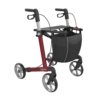 SERVER - Aluminium Lightweight Rollator, Large 62, Red, TPE Wheels (1)