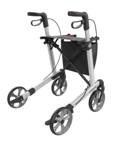 SERVER - Aluminium Lightweight Rollator, Large 62, White, TPE Wheels (3)