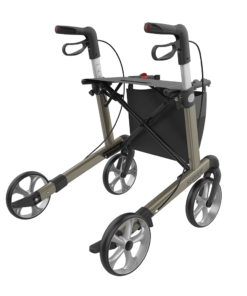 SERVER - Aluminium Lightweight Rollator, Medium 55, Champagne, TPE Wheels (3)