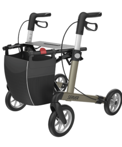 SERVER - Aluminium Lightweight Rollator, Small 50, Champagne, SOFT Wheels (3)
