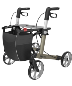 SERVER - Aluminium Lightweight Rollator, Small 50, Champagne, TPE Wheels (3)