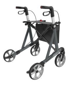 SERVER HD - XL-Aluminium Lightweight Rollator, Large 62, Grey, TPE Wheels (3)