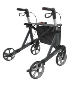 SERVER HD - XL-Aluminium Lightweight Rollator, Medium 55, Grey, TPE Wheels (3)