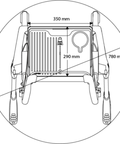 Tray and turning diameter